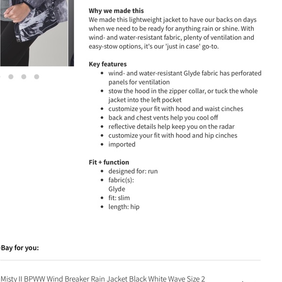 LULULEMON Miss Misty Wave Jacket - Picture 12 of 12